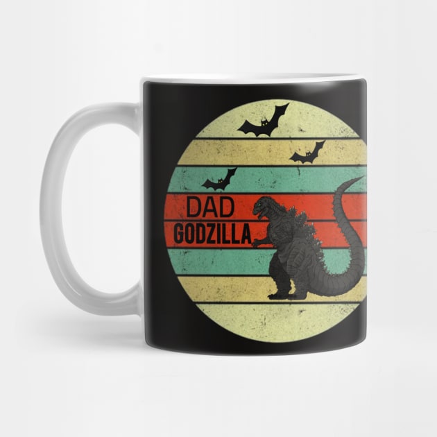 T-shirt Dad Godzilla by Younis design 